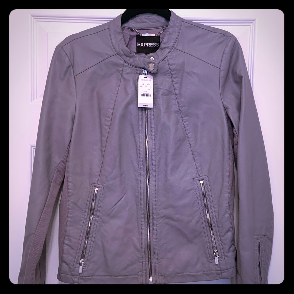 Express Gray Minus the Leather Jacket